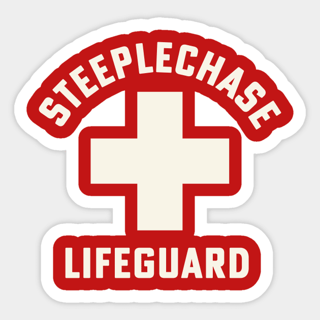 Steeplechase Lifeguard Steeplechase Coach Track and Field Sticker by PodDesignShop